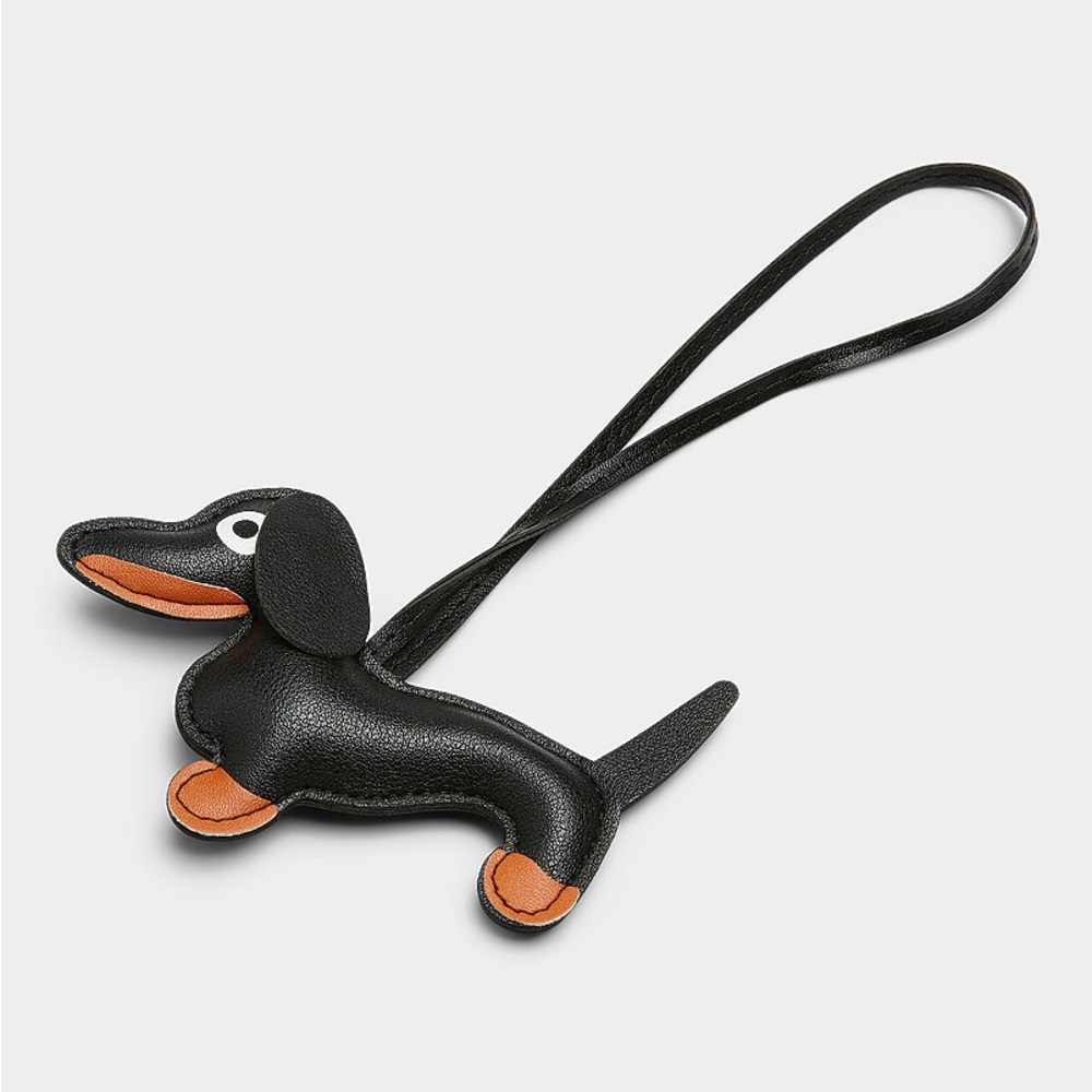 NWOT Black and Orange Dachshund Bag Charm
